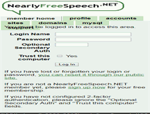 Tablet Screenshot of members.nearlyfreespeech.net