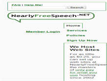 Tablet Screenshot of nearlyfreespeech.net